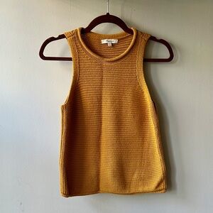 Madewell Mustard Knit Tank Top - XS